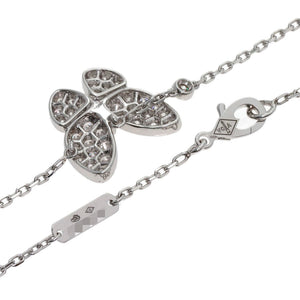 Van Cleef & Arpels de Papillon Pendant Necklace 18K White Gold with Diamond - view 2