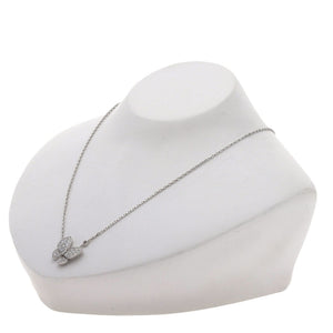 Van Cleef & Arpels de Papillon Pendant Necklace 18K White Gold with Diamond - view 4