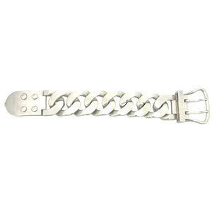 Hermes Boucles Sellier TGM Bracelet Sterling Silver - view 5