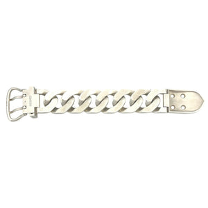 Hermes Boucles Sellier TGM Bracelet Sterling Silver - view 6