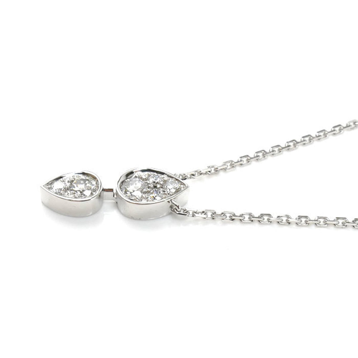 Josephine Ronde Pendant Necklace 18K White Gold with Diamond