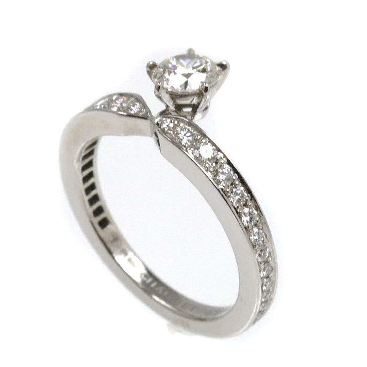 Band Ring Platinum with Diamond