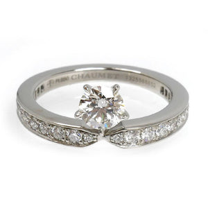 Chaumet Band Ring Platinum with Diamond - view 3