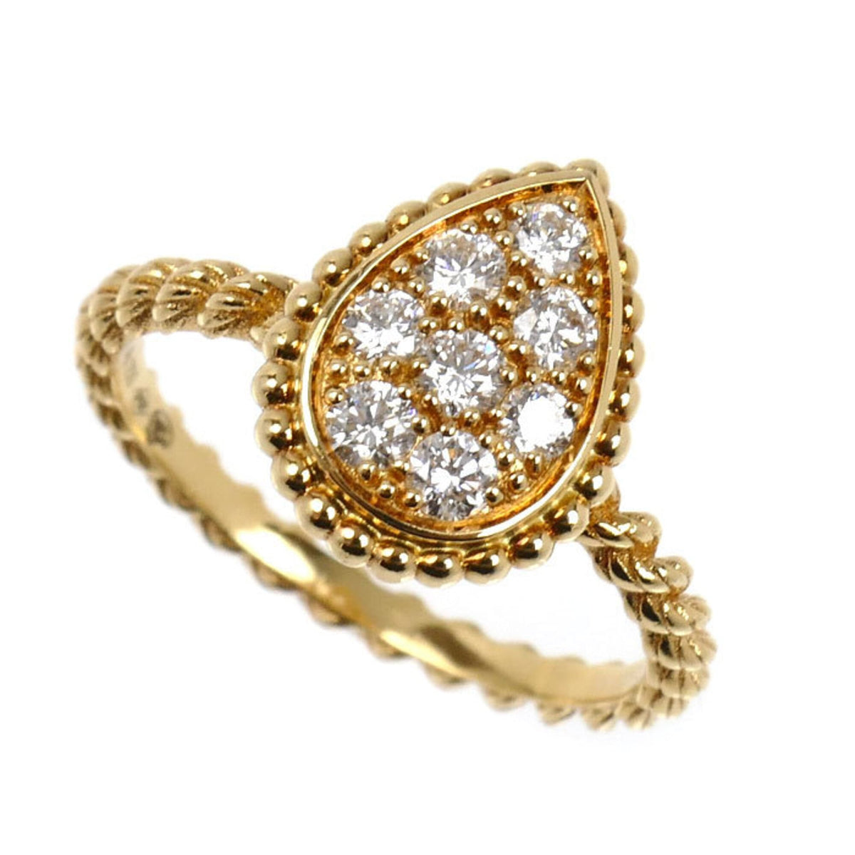 Band Ring 18K Yellow Gold with Diamond