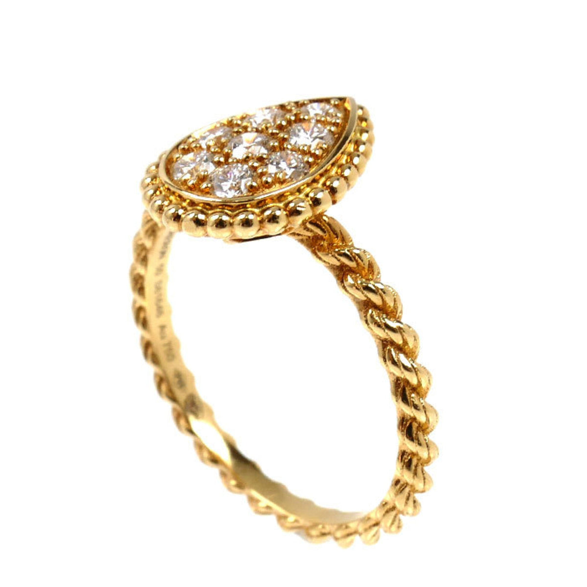 Band Ring 18K Yellow Gold with Diamond