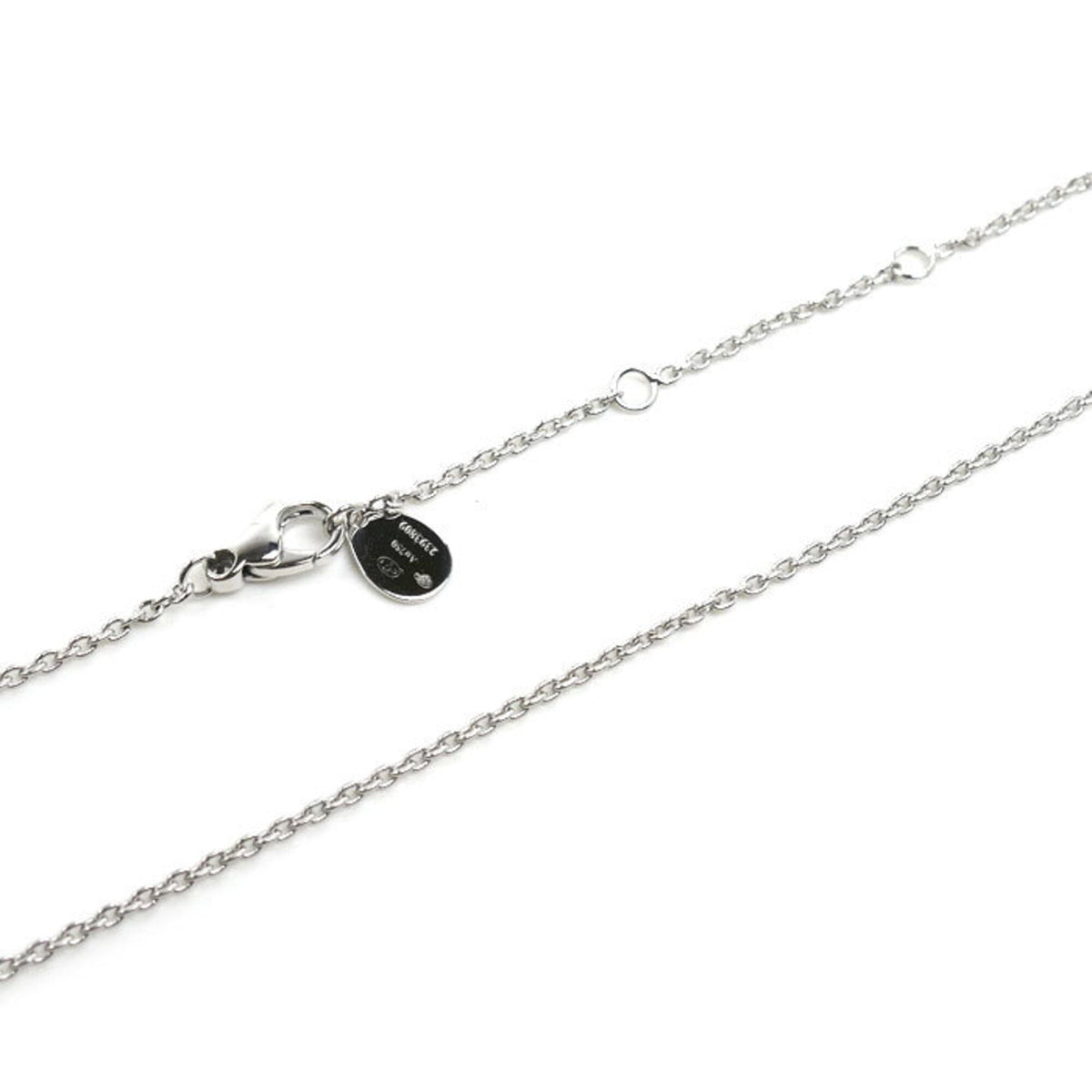 Pendant Necklace 18K White Gold with Aquamarine and Diamond
