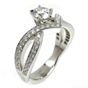 Chaumet Joséphine Amour d'Aigret Band Ring Platinum with Diamond - view 2