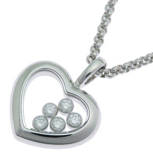 Chopard Heart Pendant Necklace 18K White Gold with Diamond - view 2