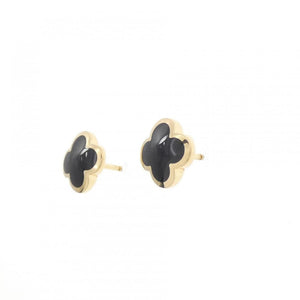 Van Cleef & Arpels Alhambra Earrings 18K Yellow Gold and Onyx 18K Yellow Gold - view 2