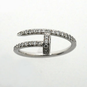 Cartier Juste un Clou Ring 18K White Gold with Diamond - view 2
