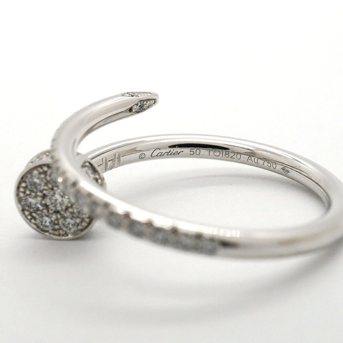 Cartier Juste un Clou Ring 18K White Gold with Diamond – view 4