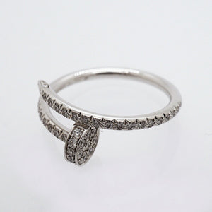 Cartier Juste un Clou Ring 18K White Gold with Diamond - view 8