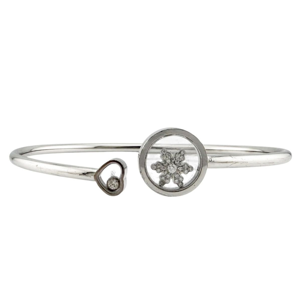 Happy Snowflake Bracelet 18K White Gold and Diamond