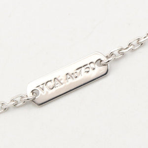 Van Cleef & Arpels Vintage Alhambra Pendant Necklace 18K White Gold - view 3