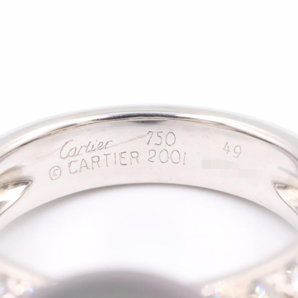 Cartier Ring 18K White Gold With Diamond And Black Pearl – view 4