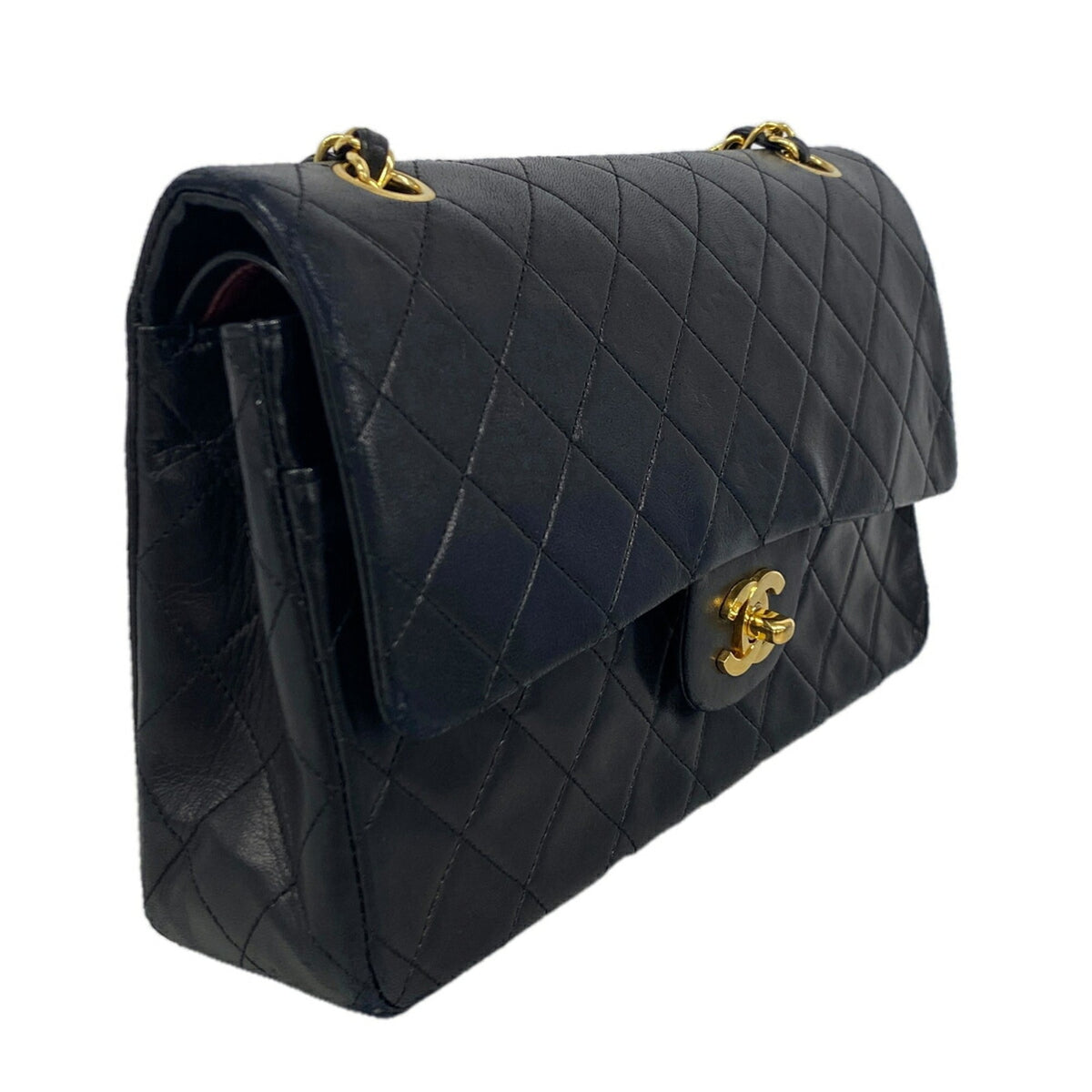 Vintage Classic Double Flap Bag Quilted Lambskin Medium