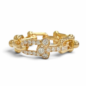 Tiffany & Co. HardWear Ring 18K Rose Gold and Diamond Small - view 1