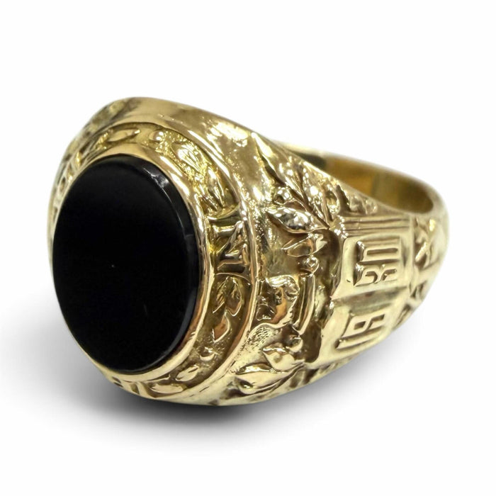 Tiffany & Co. Vintage Ring Yellow Gold with Onyx