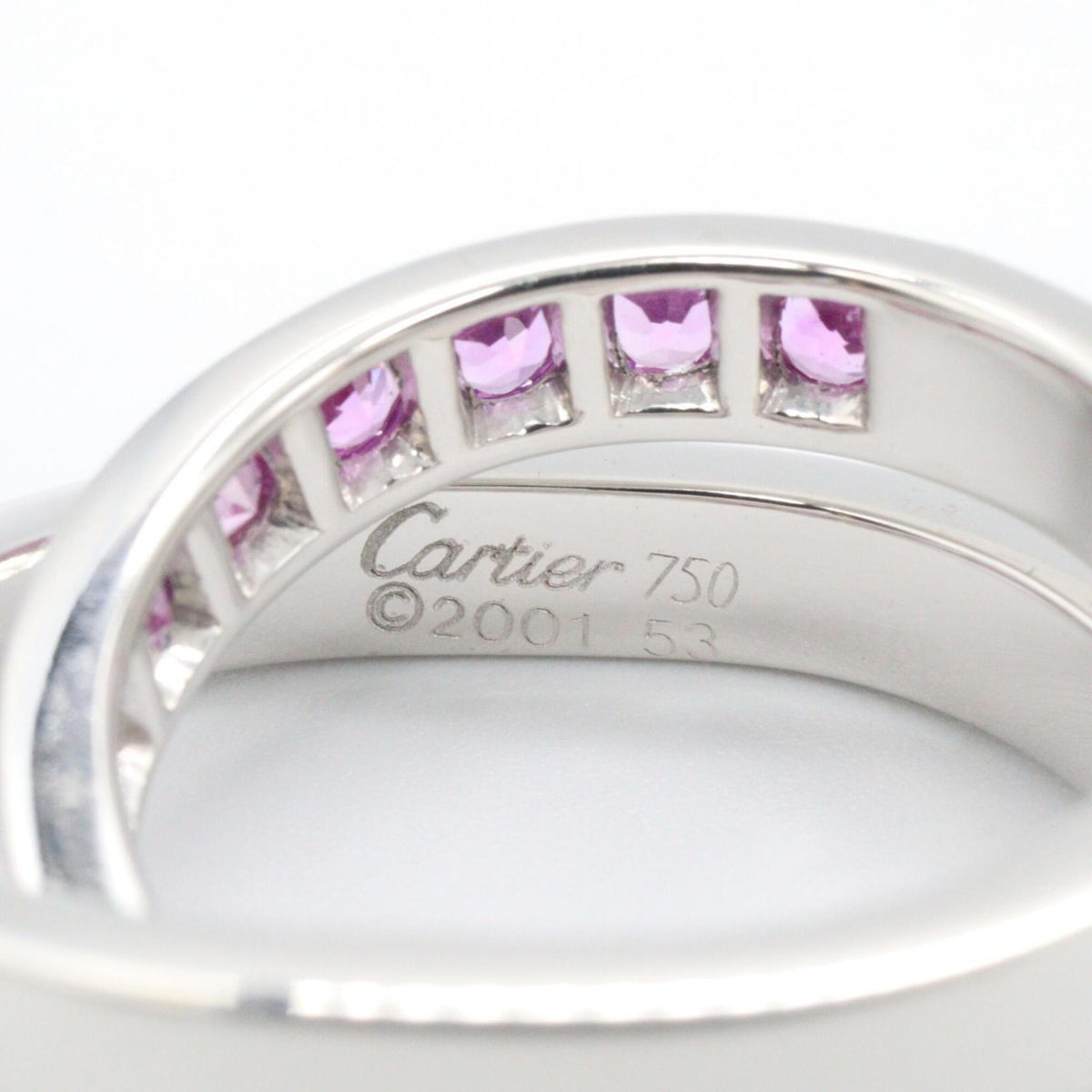 Cartier Ring 18K White Gold with Sapphire – view 4