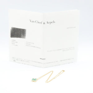 Van Cleef & Arpels Vintage Alhambra Pendant Necklace 18K Yellow Gold and Malachite - view 5