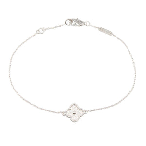 Van Cleef & Arpels Sweet Alhambra Bracelet Sterling Silver and 18K White Gold - view 1