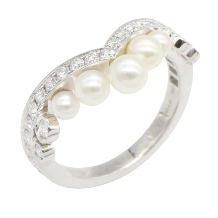 Chaumet Josephine Ring 18K White Gold With Pearl