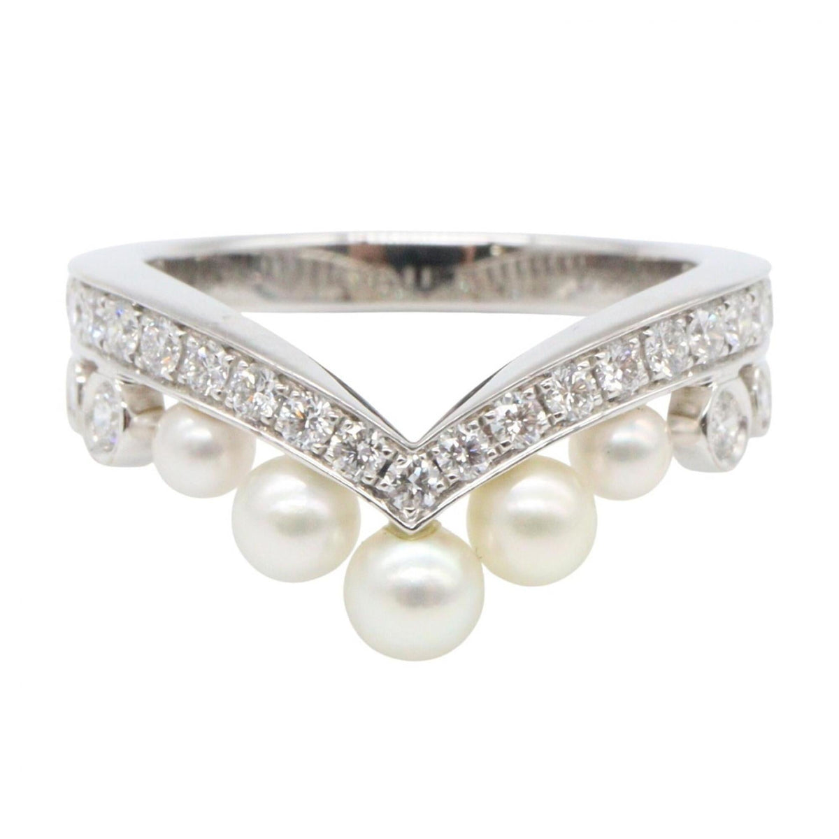 Josephine Ring 18K White Gold With Pearl