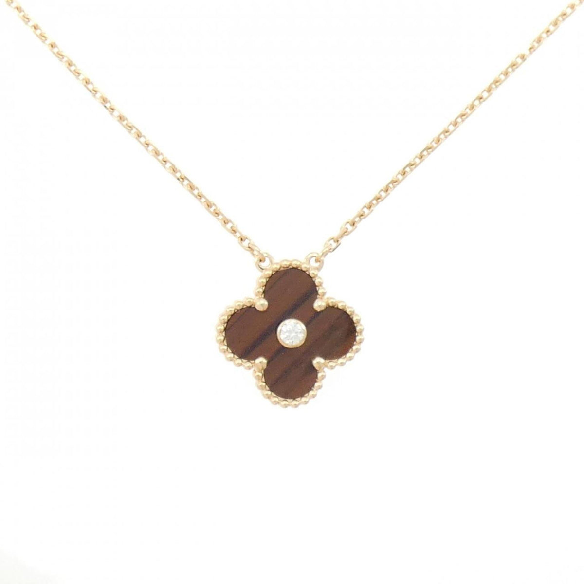 Van Cleef & Arpels Vintage Alhambra Pendant Necklace 18K Rose Gold