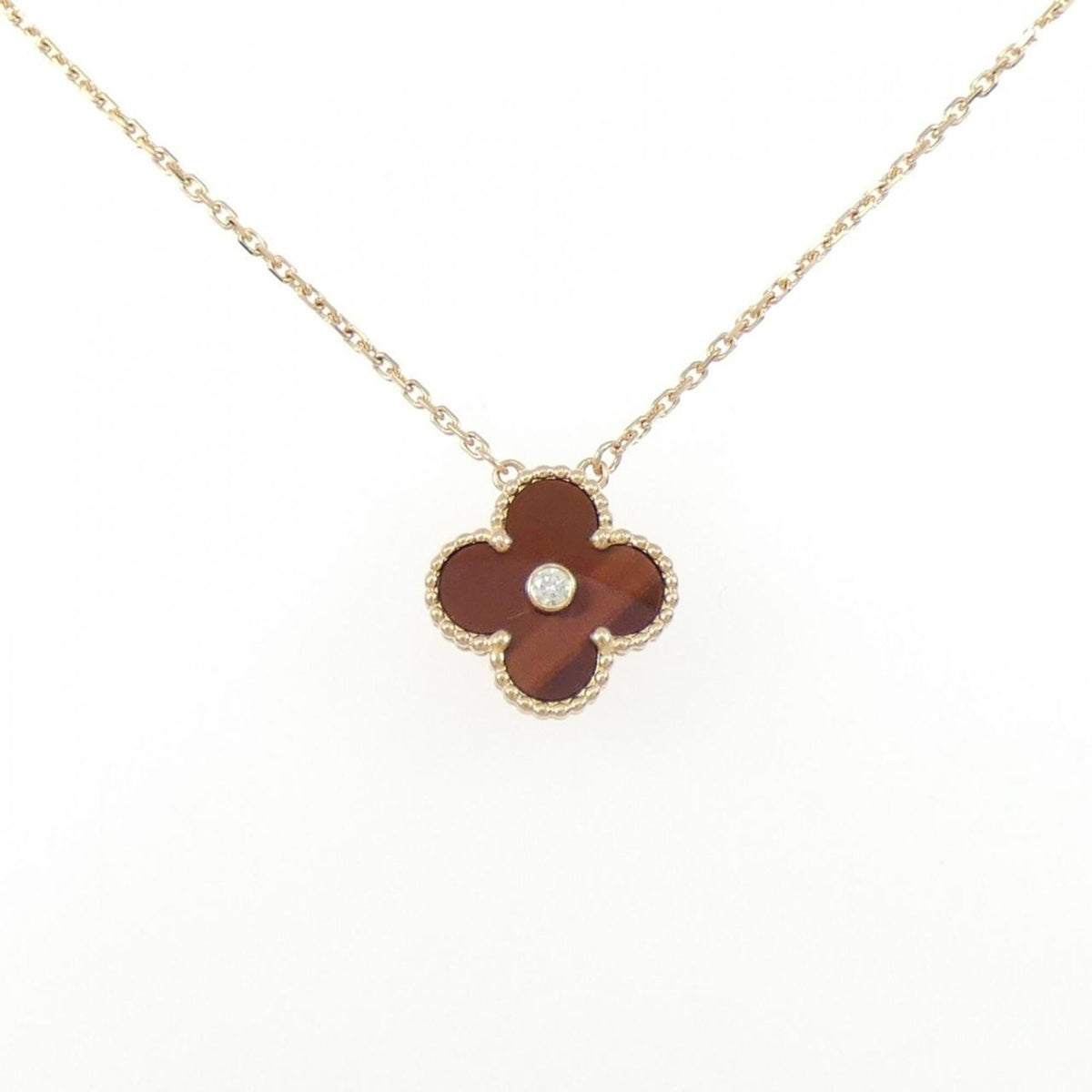 Van Cleef & Arpels Vintage Alhambra Pendant Necklace 18K Rose Gold