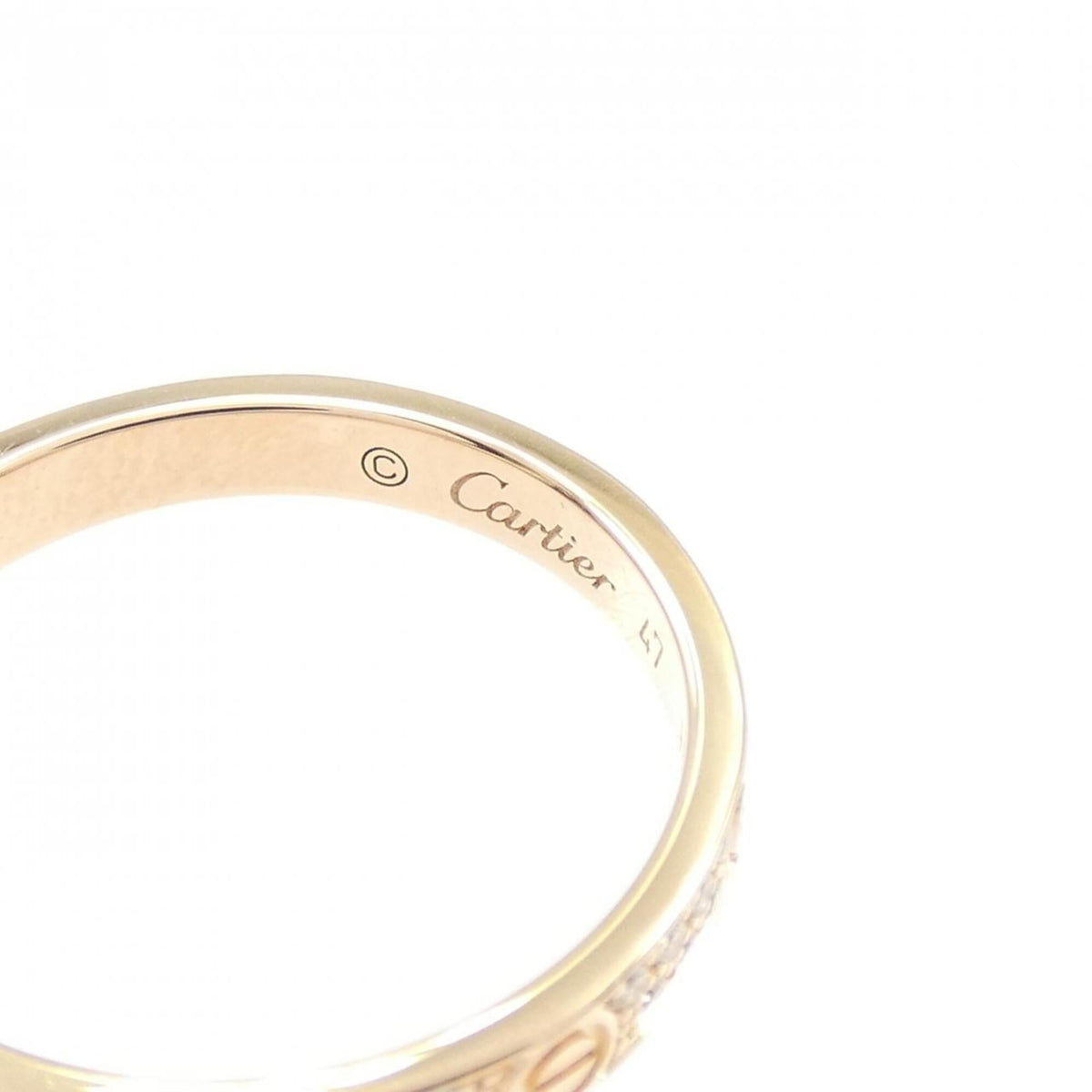 Cartier Ring 18K Rose Gold With Diamond Small – view 3