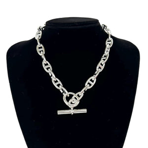 Hermes Chaine d'Ancre Pendant Necklace Sterling Silver - view 2