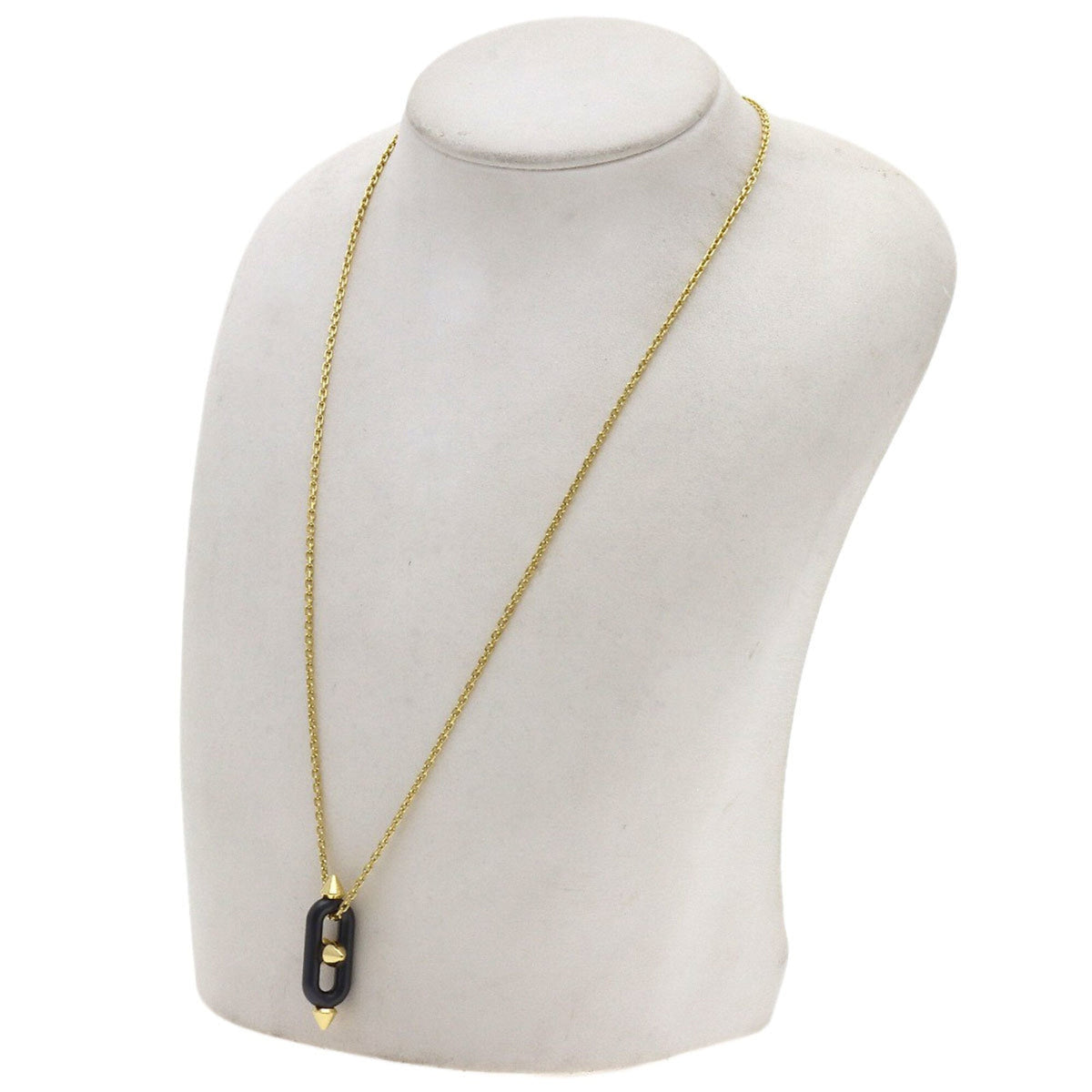 Pendant Necklace Titanium and 18K Yellow Gold