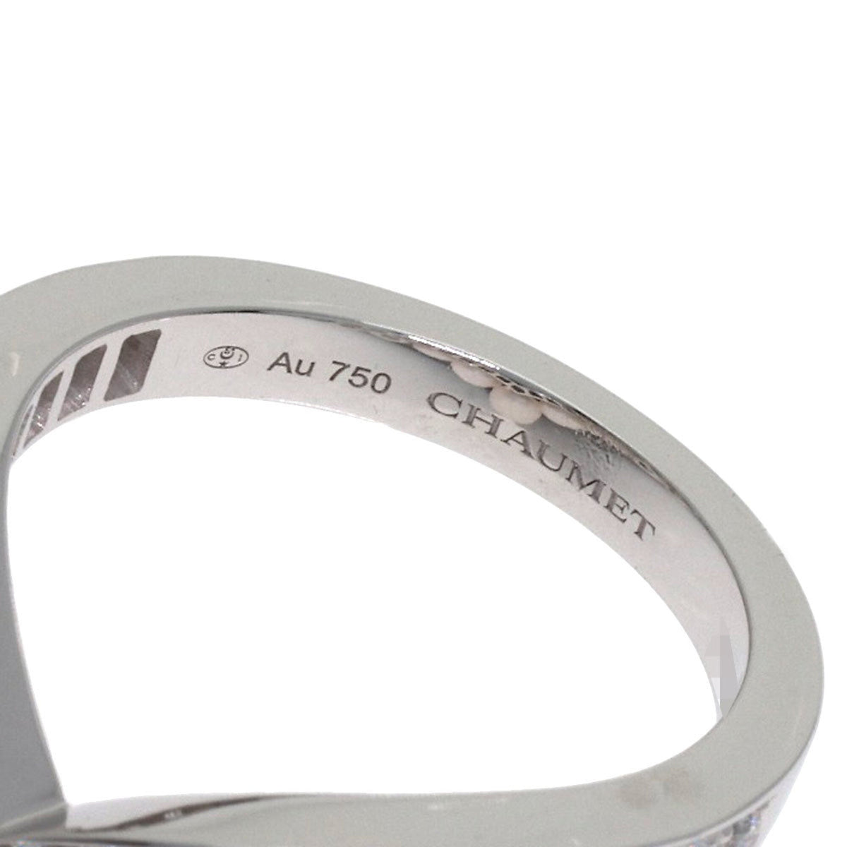 Josephine Aigrette Ring 18K White Gold with Diamond and Pearl
