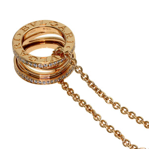 Bvlgari B.Zero1 Pendant Necklace 18K Rose Gold with Diamond - view 2