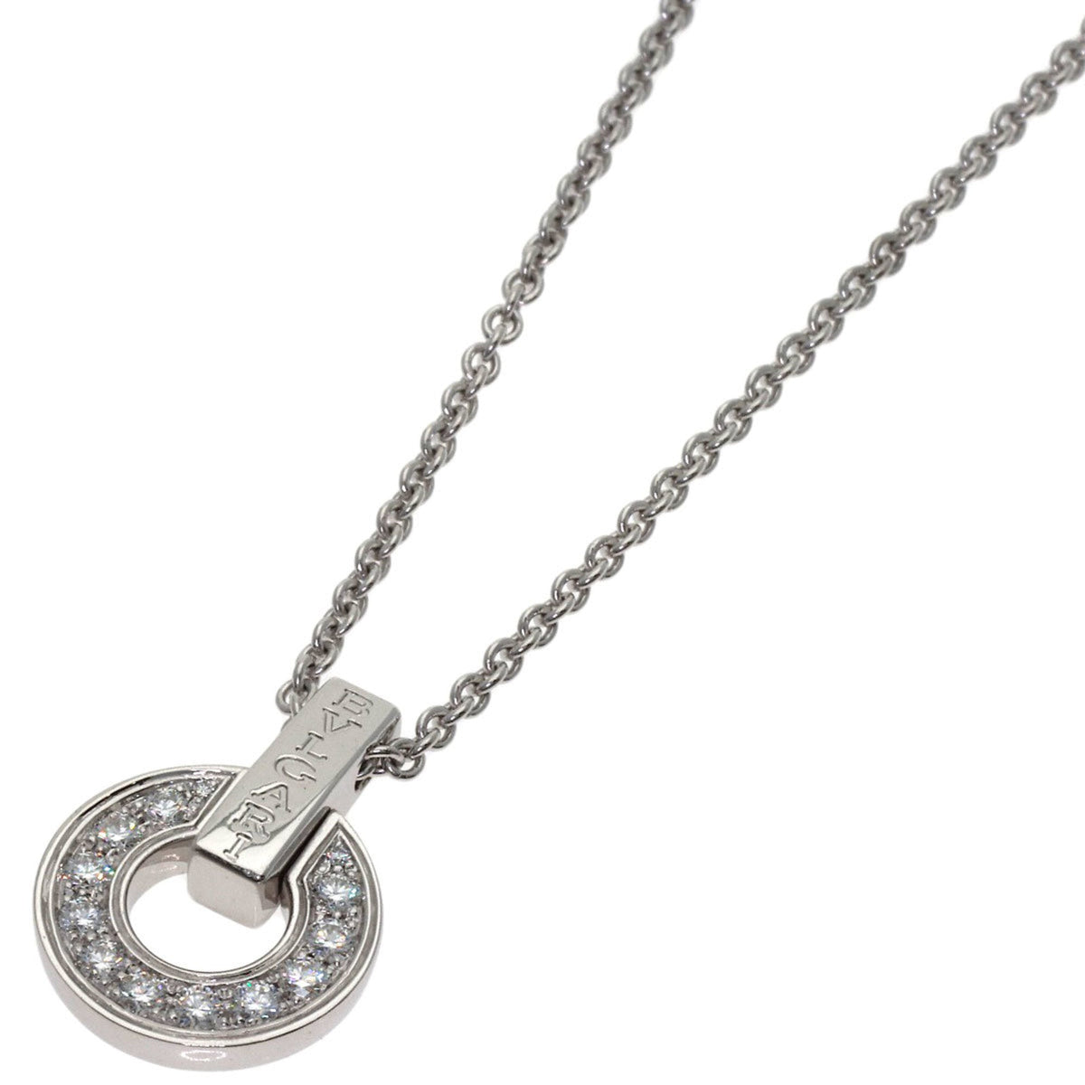 Pendant Necklace 18K White Gold with Diamond