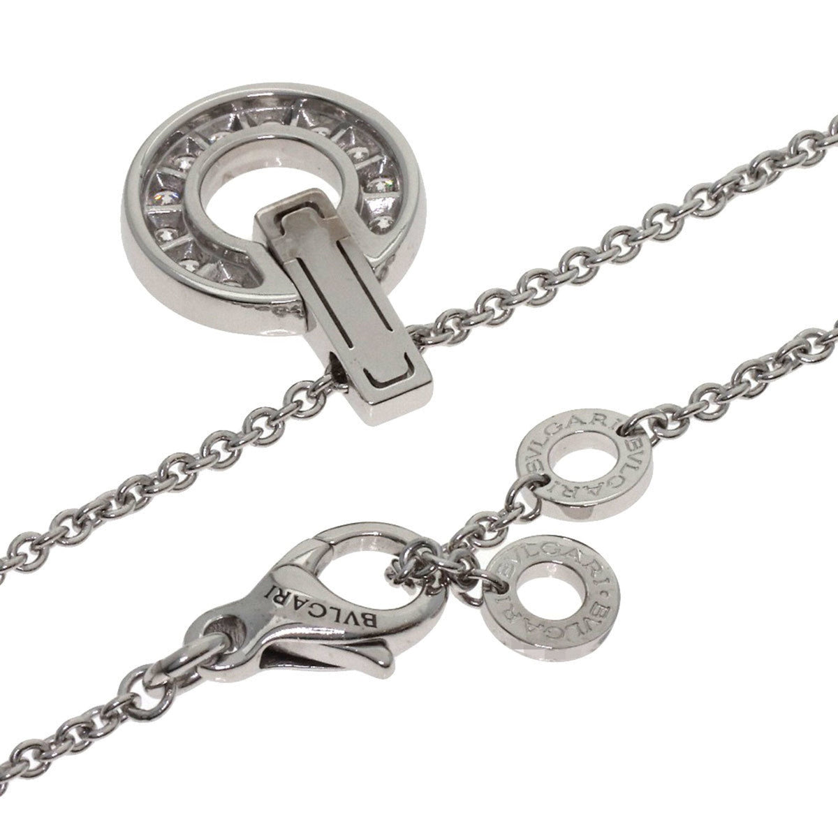 Pendant Necklace 18K White Gold with Diamond