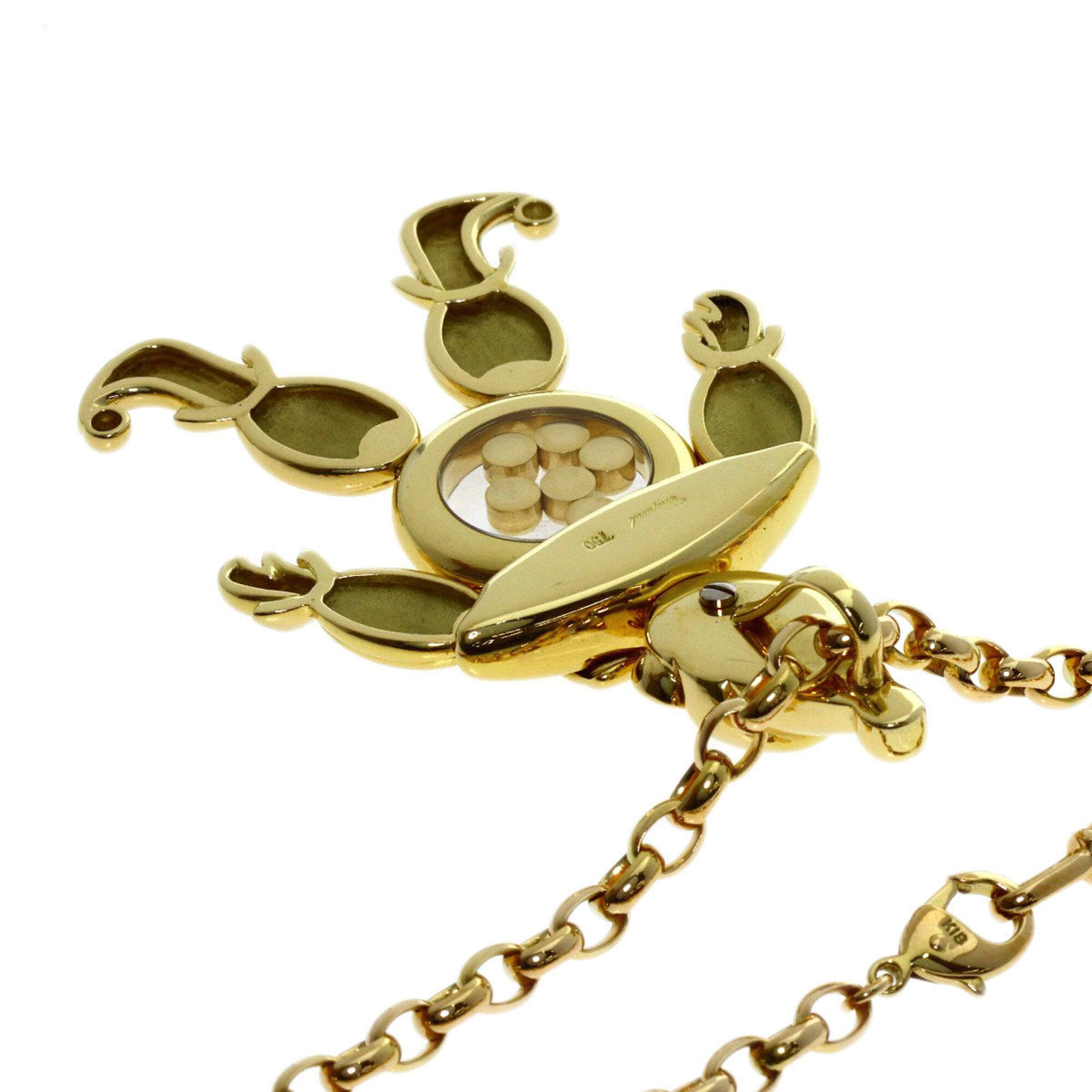 Pendant Necklace 18K Yellow Gold With Diamond Emerald Ruby and Sapphire