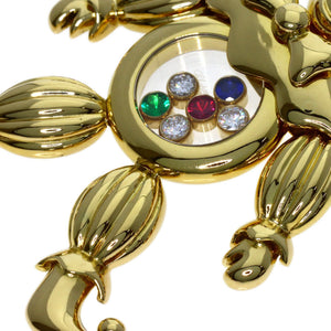 Chopard Pendant Necklace 18K Yellow Gold With Diamond Emerald Ruby and Sapphire - view 7