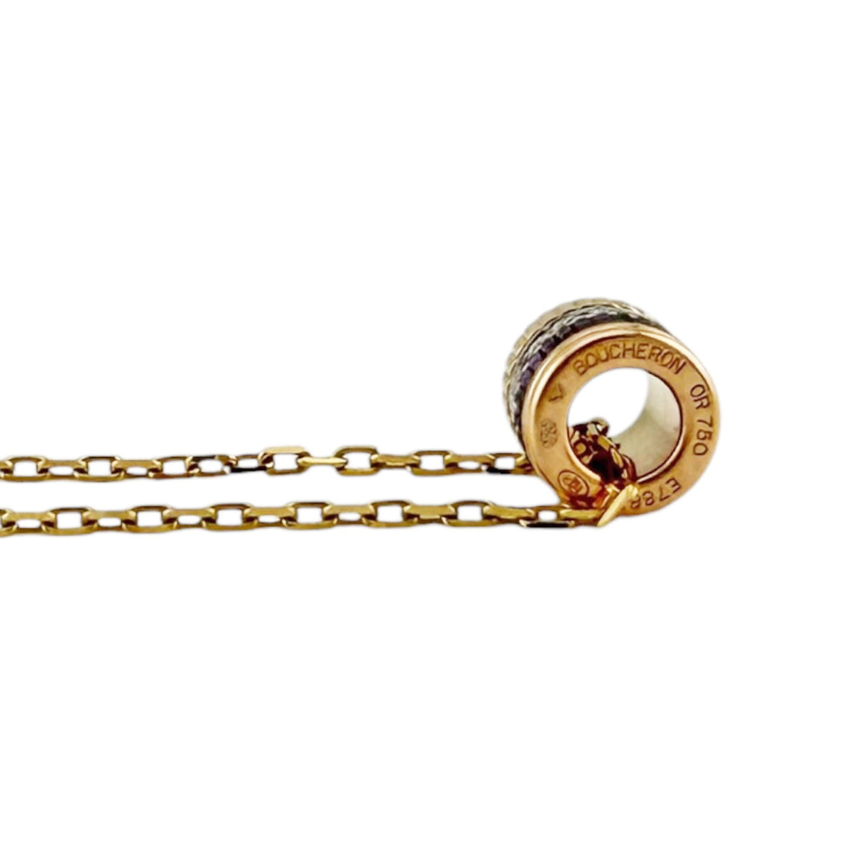 Pendant Necklace 18K Rose Gold and 18K Yellow Gold