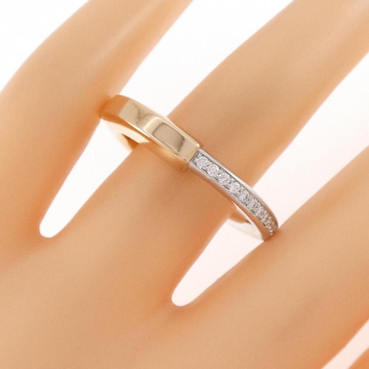Ring 18K Rose Gold and 18K White Gold With Diamond