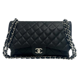 Chanel Classic Double Flap Bag Quilted Caviar Jumbo - view 1