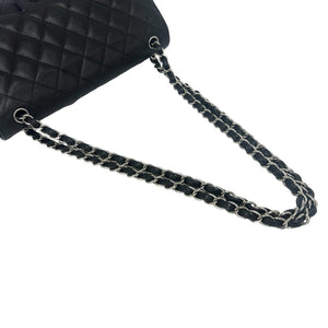 Chanel Classic Double Flap Bag Quilted Caviar Jumbo - view 4
