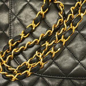 Chanel Vintage Classic Double Flap Bag Quilted Lambskin Medium - view 8