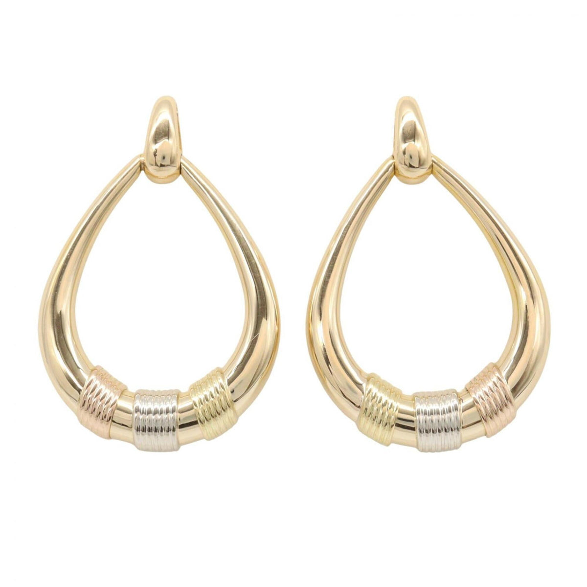 Cartier Earrings 18K Tricolor Gold
