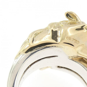 Hermes Ring Sterling Silver and 18K Yellow Gold - view 4