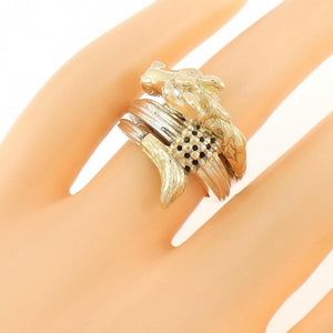 Hermes Ring Sterling Silver and 18K Yellow Gold - view 5