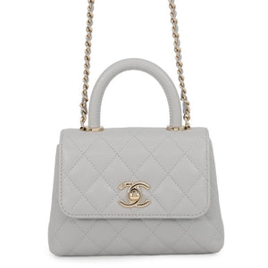 Chanel Coco Top Handle Bag Quilted Caviar Extra Mini - view 1