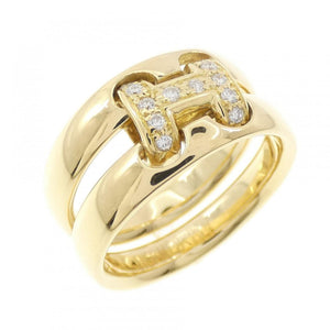 Hermes Olympe Ring 18K Yellow Gold and Diamond - view 1
