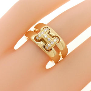 Hermes Olympe Ring 18K Yellow Gold and Diamond - view 5