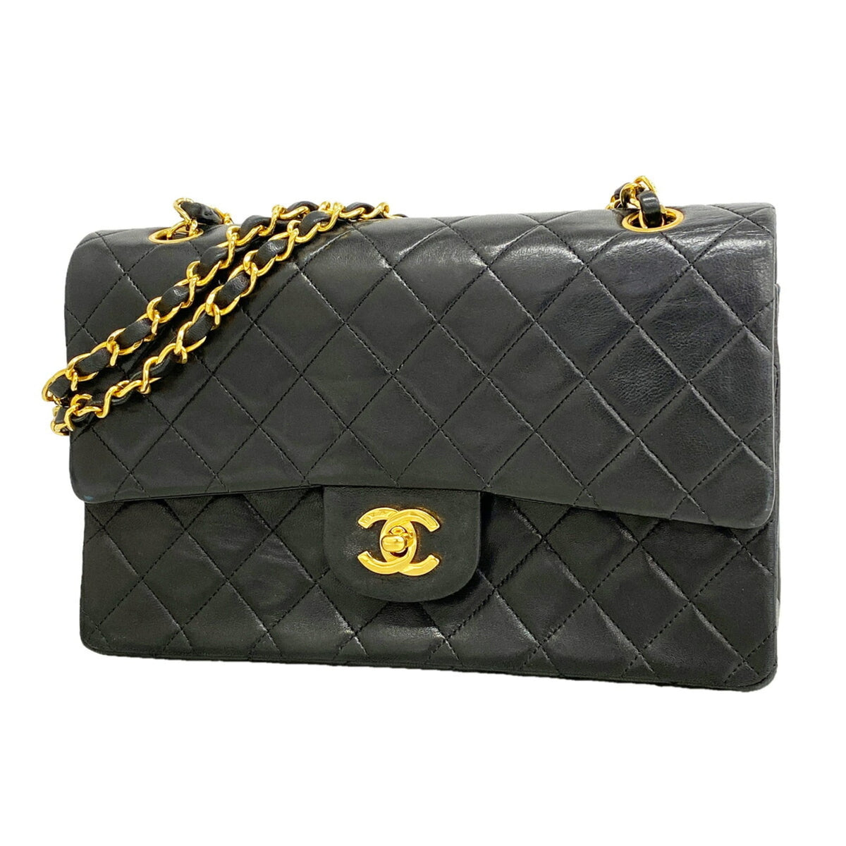 Vintage Classic Double Flap Bag Quilted Lambskin Medium